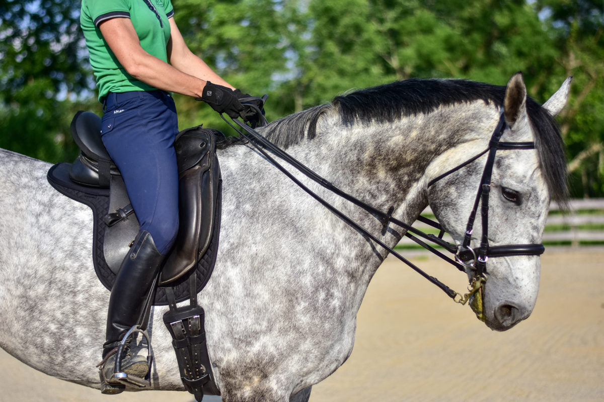 Short Girth - Dressage, Monoflap Black 26"
