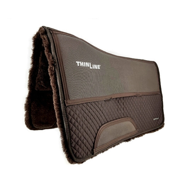 Western Woven Wool Comfort Saddle Pad Square Brown