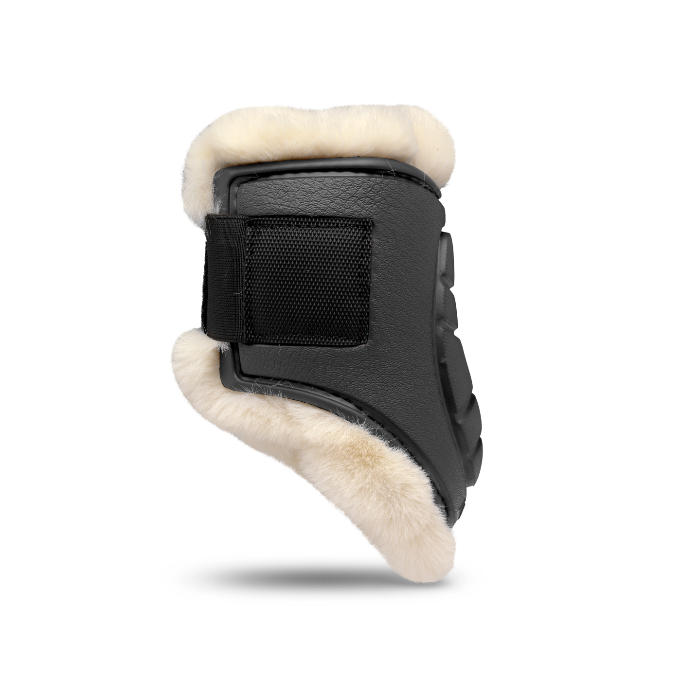 DELUXE ULTRA LIGHT FETLOCK INSIDE PROTECTION BOOTS SYNTHETIC SHEARLING BLACK