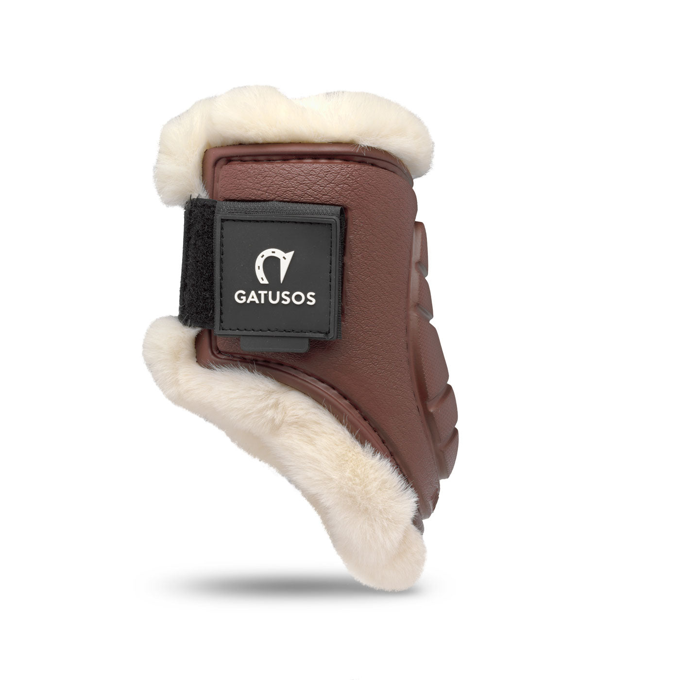 DELUXE ULTRA LIGHT FETLOCK INSIDE PROTECTION BOOTS SYNTHETIC SHEARLING BROWN