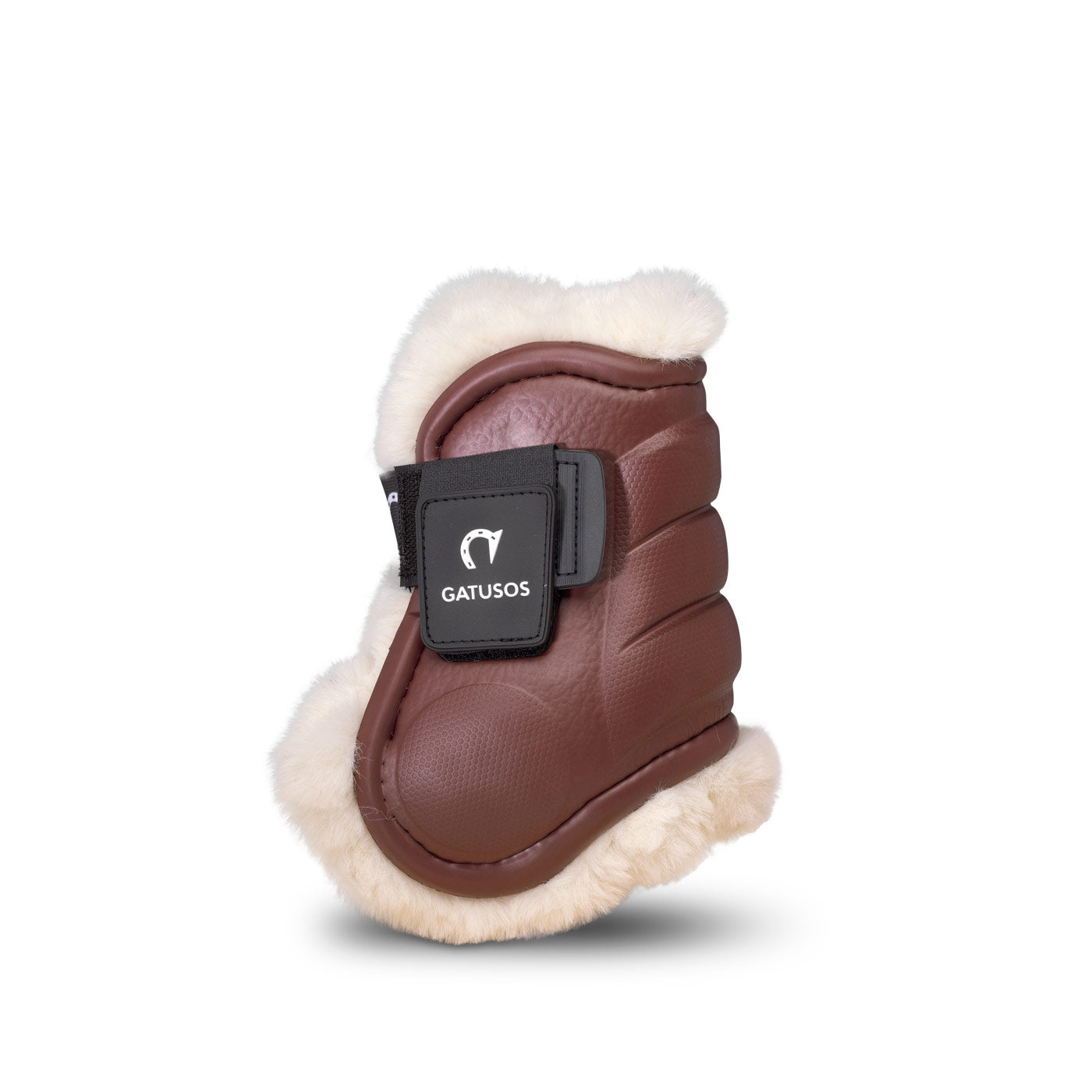 DELUXE ULTRA LIGHT FETLOCK BOOTS WITH SYNTHETIC SHEARLING BROWN