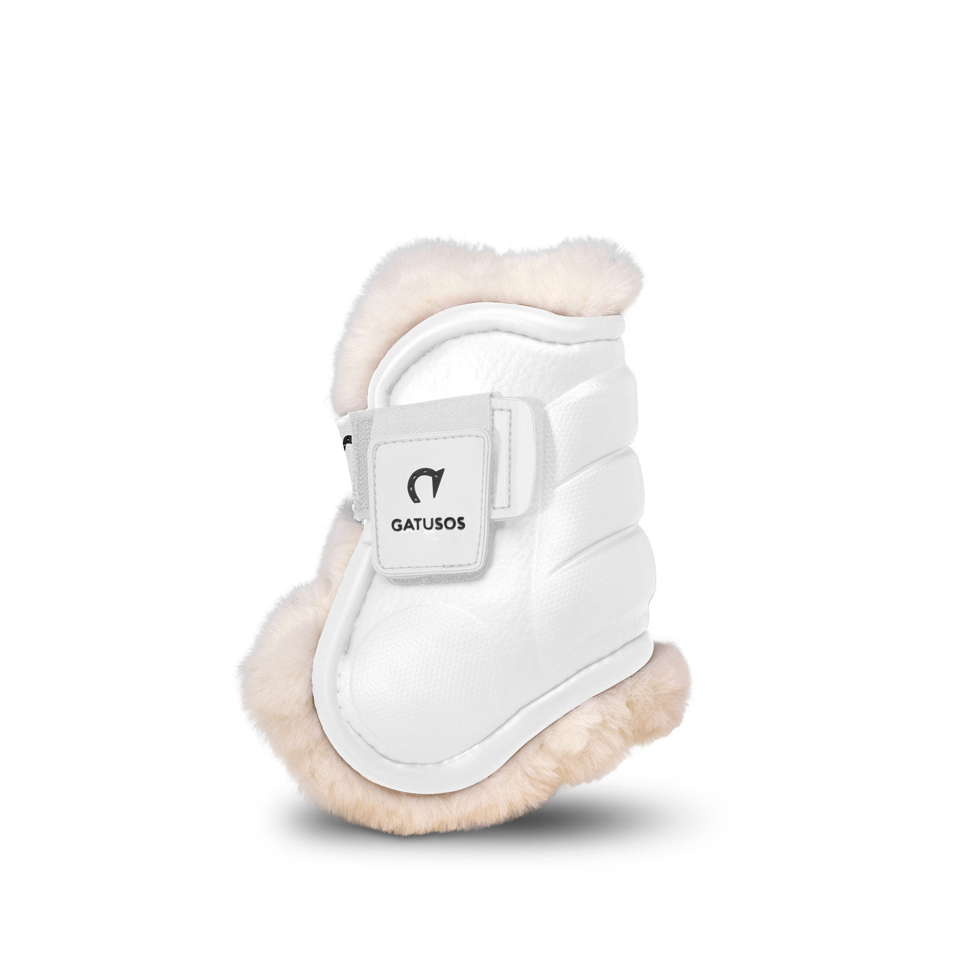 DELUXE ULTRA LIGHT FETLOCK BOOTS WITH SYNTHETIC SHEARLING WHITE
