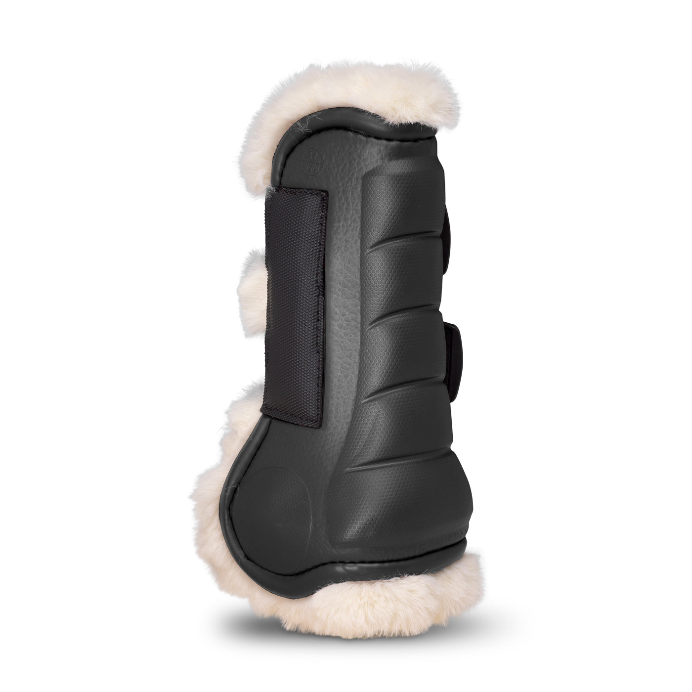 DELUXE ULTRA LIGHT FRONT BOOTS WITH SHEARLING BLACK