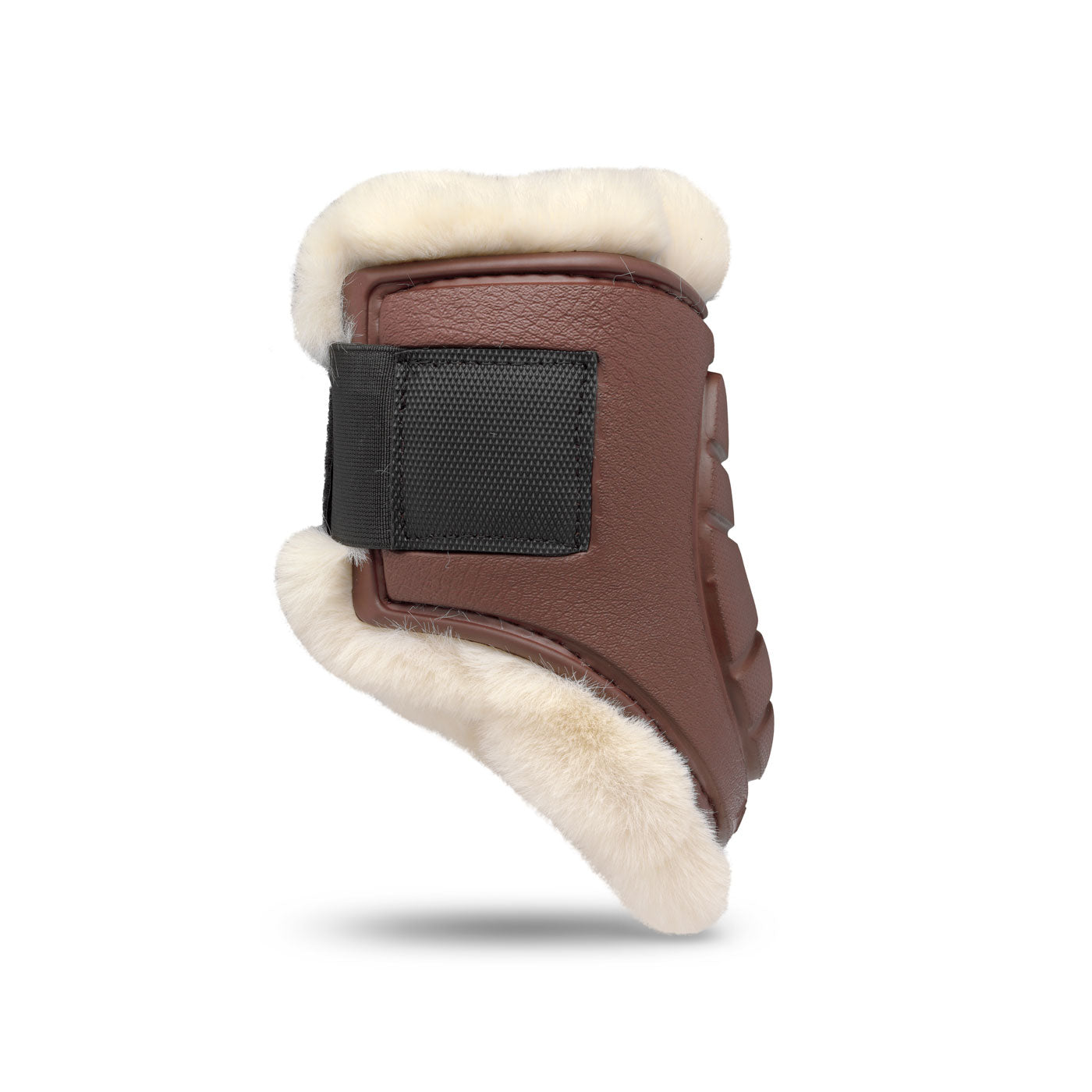 DELUXE ULTRA LIGHT FETLOCK INSIDE PROTECTION BOOTS SYNTHETIC SHEARLING BROWN