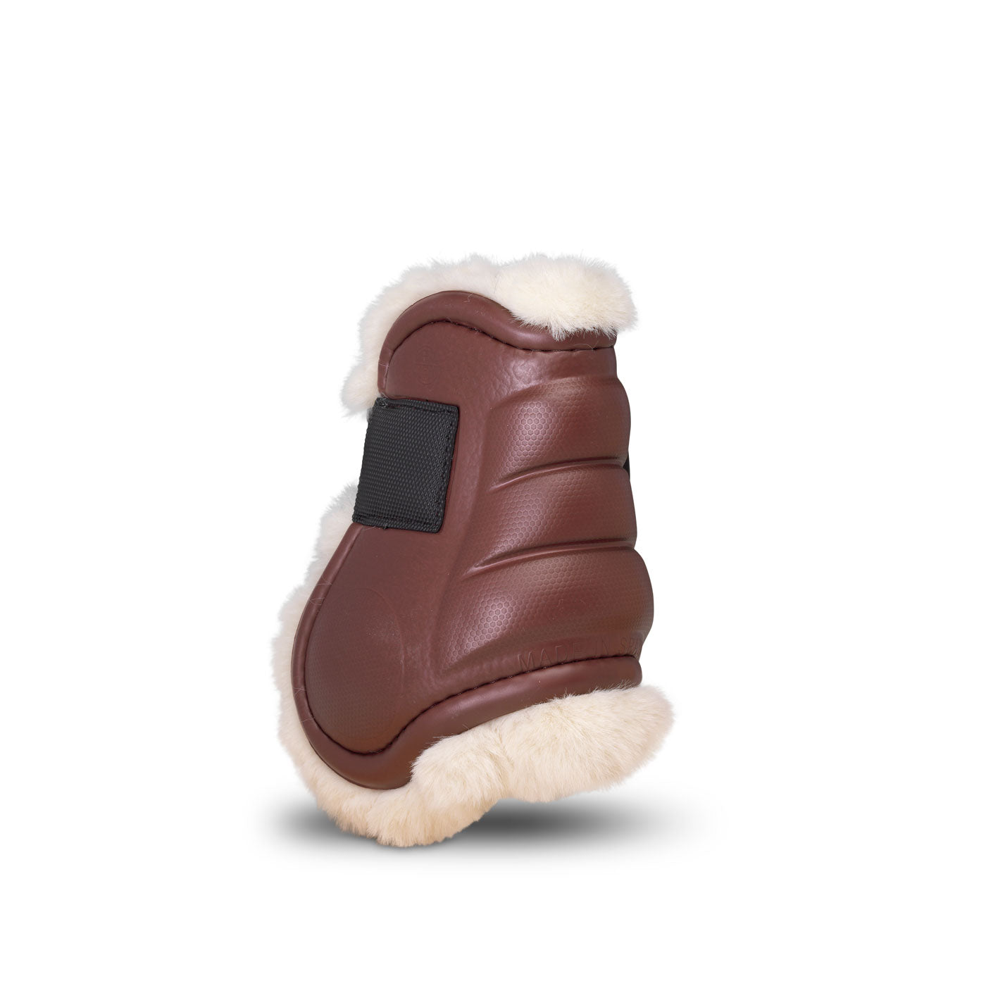 DELUXE ULTRA LIGHT FETLOCK BOOTS WITH SYNTHETIC SHEARLING BROWN