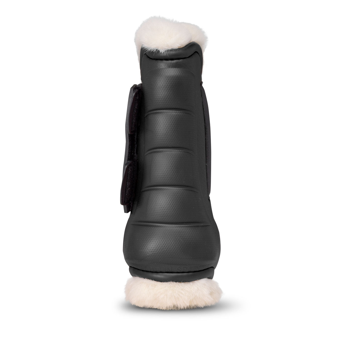 DELUXE ULTRA LIGHT FRONT BOOTS WITH SHEARLING BLACK