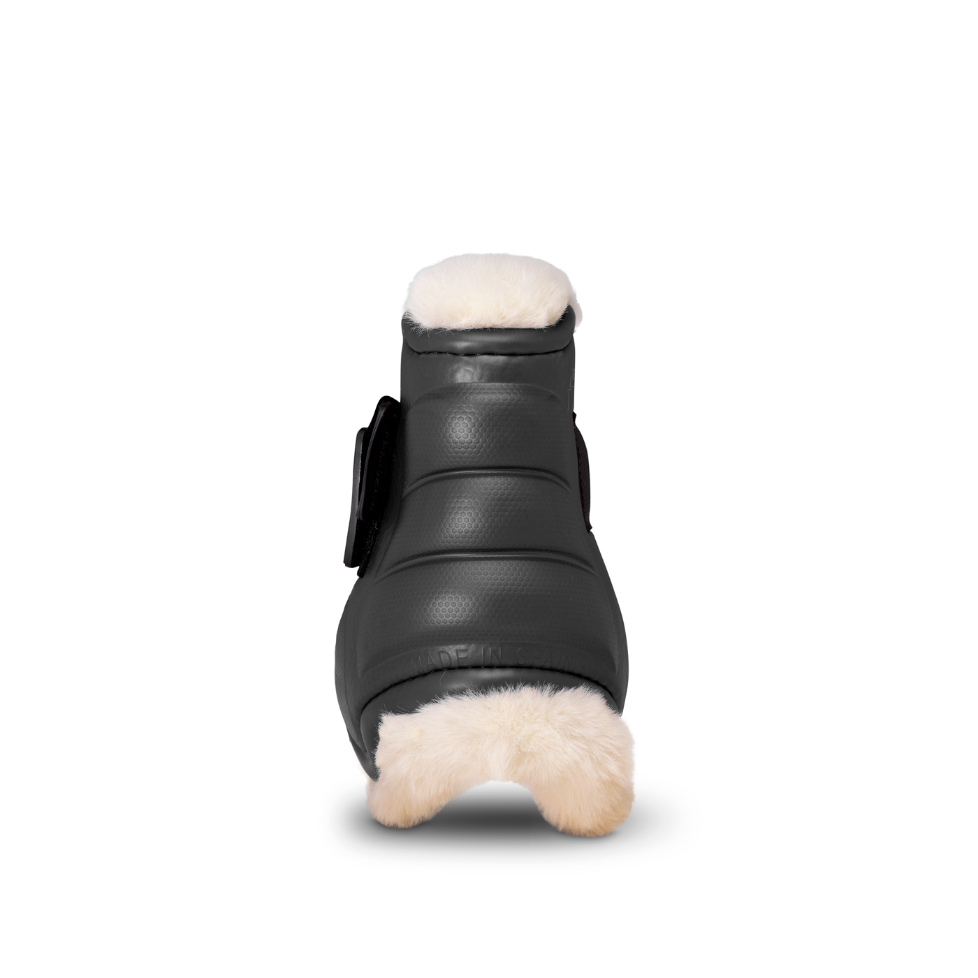 DELUXE ULTRA LIGHT FETLOCK BOOTS WITH SYNTHETIC SHEARLING BLACK