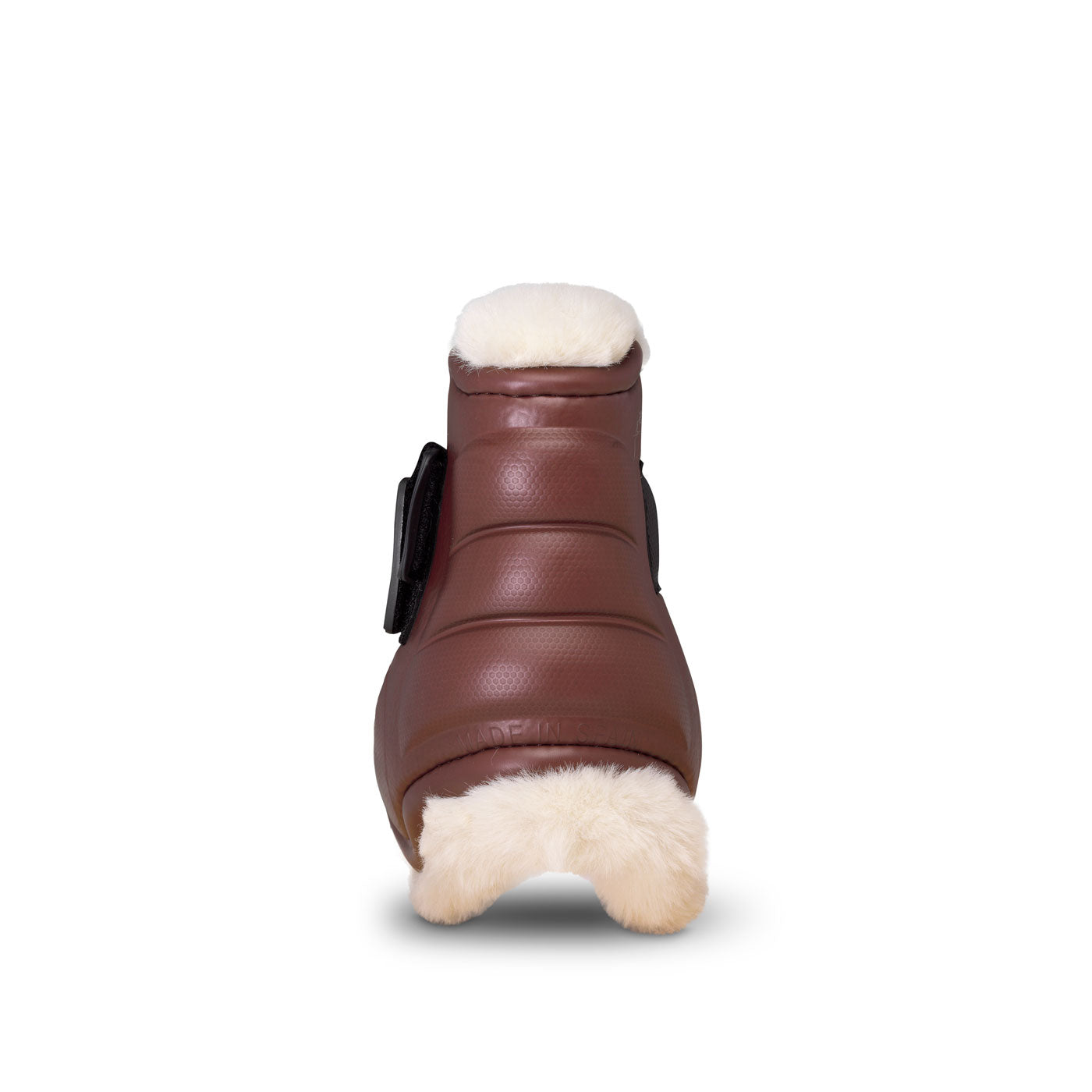 DELUXE ULTRA LIGHT FETLOCK BOOTS WITH SYNTHETIC SHEARLING BROWN