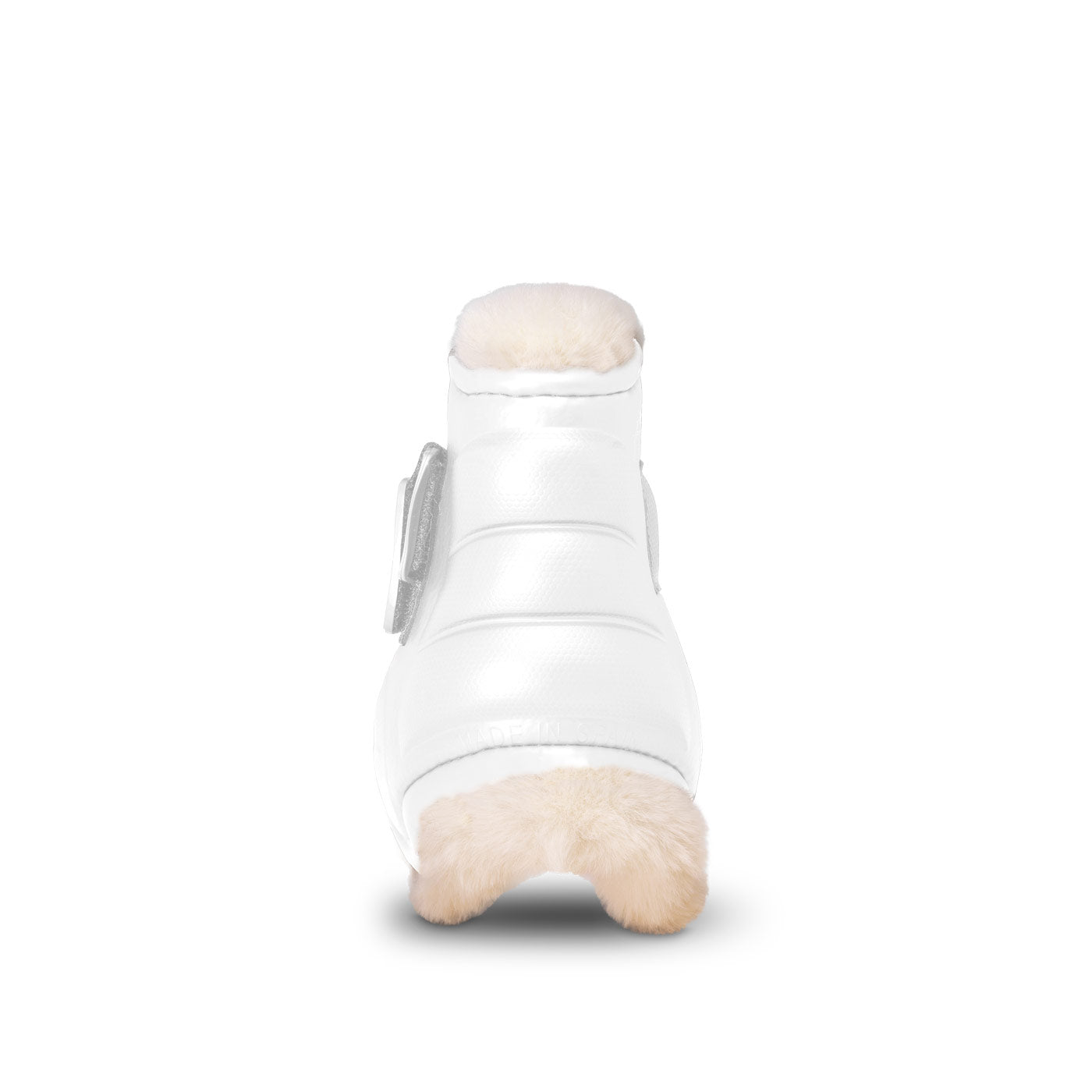 DELUXE ULTRA LIGHT FETLOCK BOOTS WITH SYNTHETIC SHEARLING WHITE