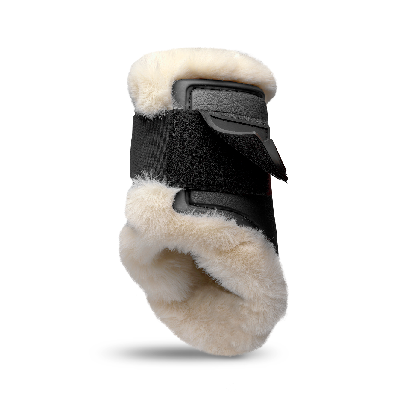DELUXE ULTRA LIGHT FETLOCK INSIDE PROTECTION BOOTS SYNTHETIC SHEARLING BLACK