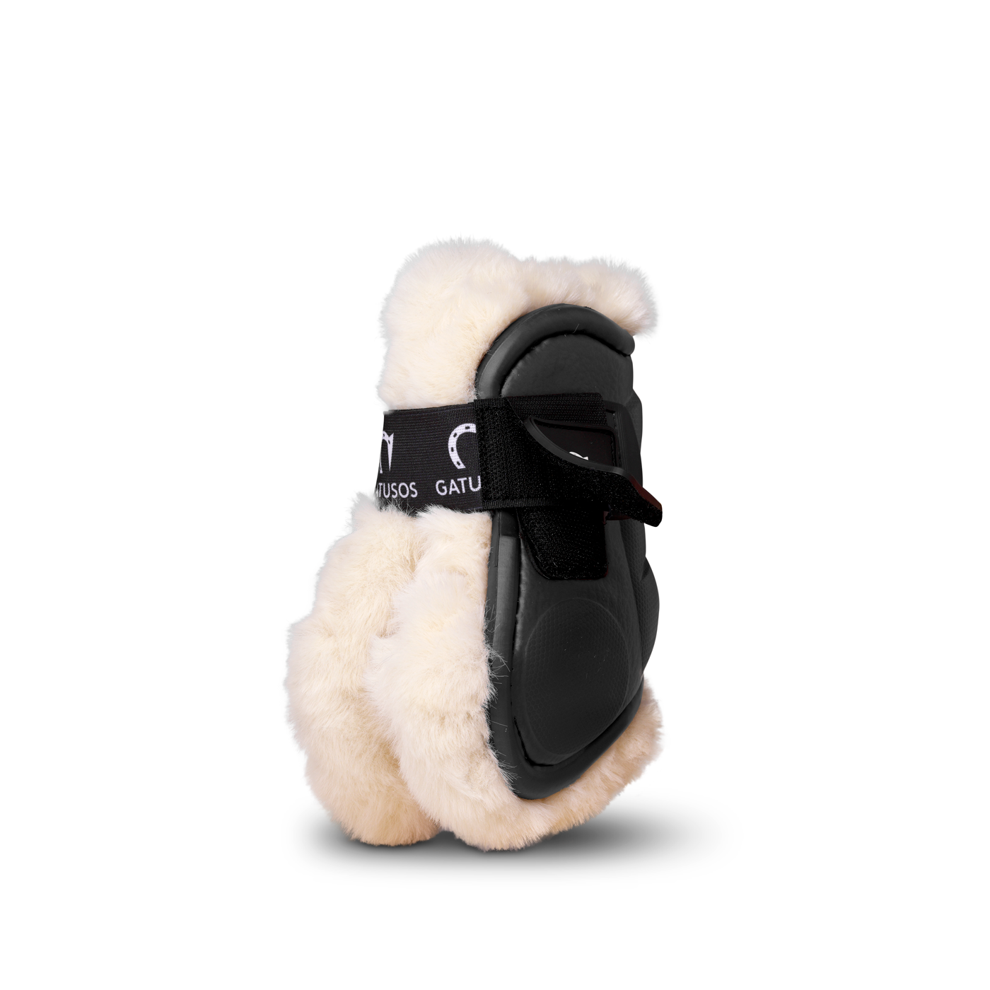 DELUXE ULTRA LIGHT FETLOCK BOOTS WITH SYNTHETIC SHEARLING BLACK