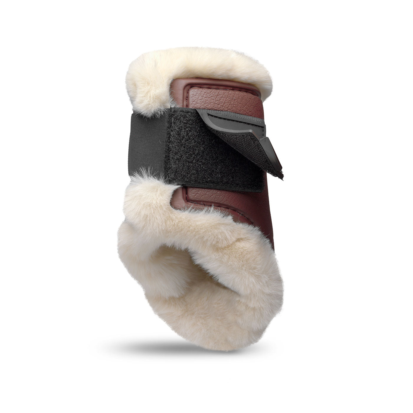 DELUXE ULTRA LIGHT FETLOCK INSIDE PROTECTION BOOTS SYNTHETIC SHEARLING BROWN