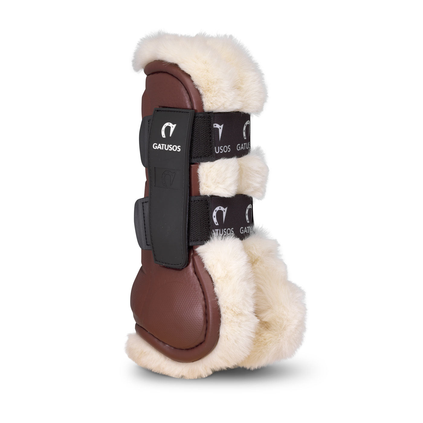 DELUXE ULTRA LIGHT FRONT BOOTS WITH SHEARLING BROWN