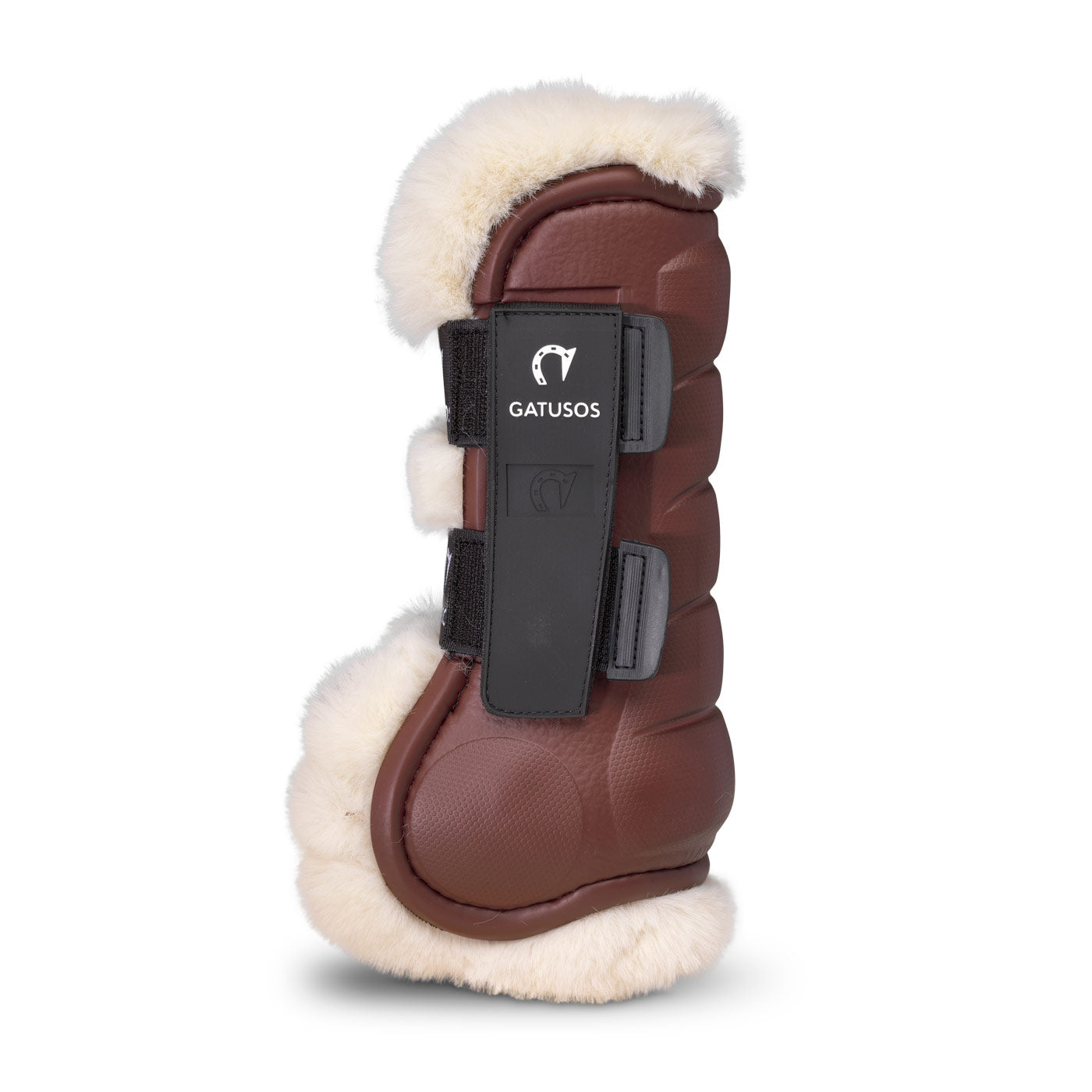 DELUXE ULTRA LIGHT FRONT BOOTS WITH SHEARLING BROWN