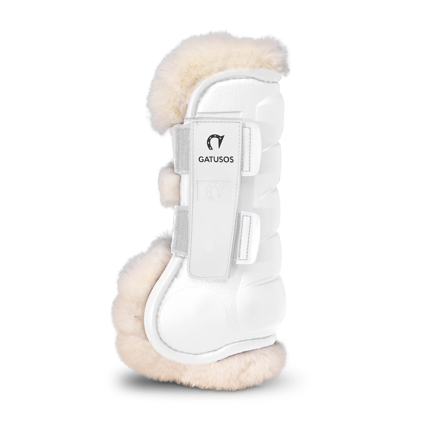 DELUXE ULTRA LIGHT FRONT BOOTS WITH SHEARLING WHITE
