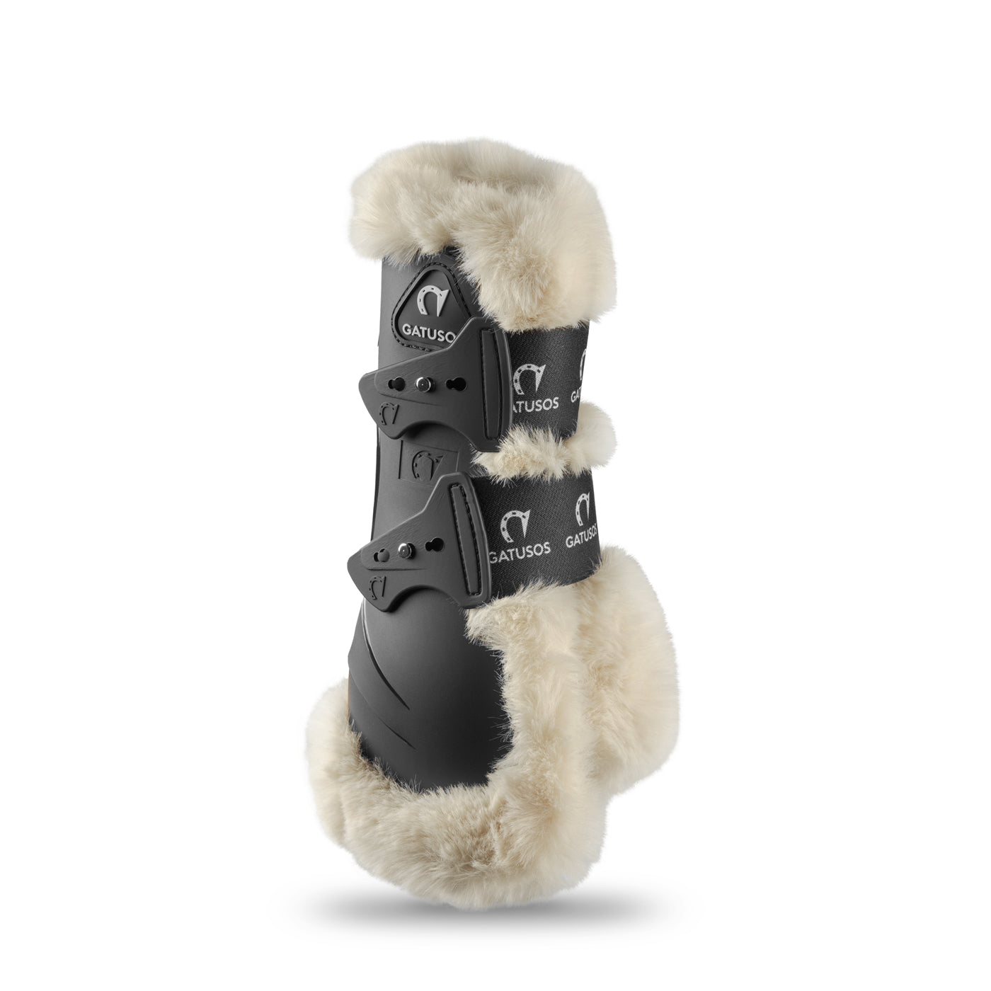 FRONT PROTECTION GENUINS BOOTS WITH SHEARLING BLACK