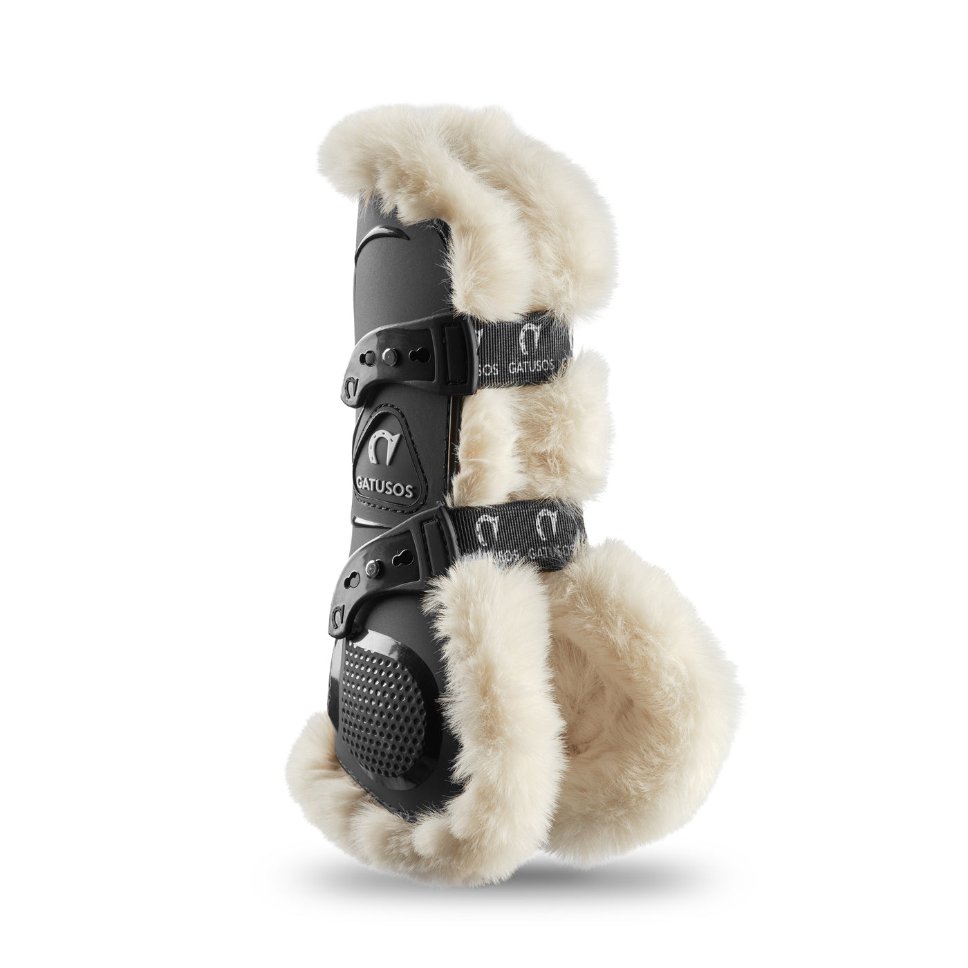 FRONT PROTECTION PEGASUS BOOTS WITH SYNTHETIC SHEARLING BLACK