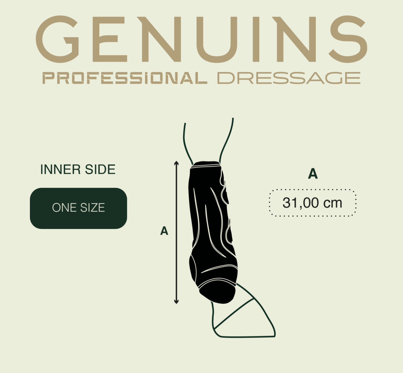 FRONT PROTECTION GENUINS BOOTS BLACK