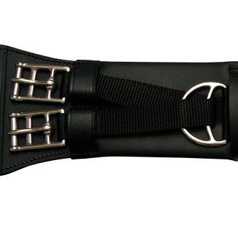 Short Girth - Dressage, Monoflap Black 24"