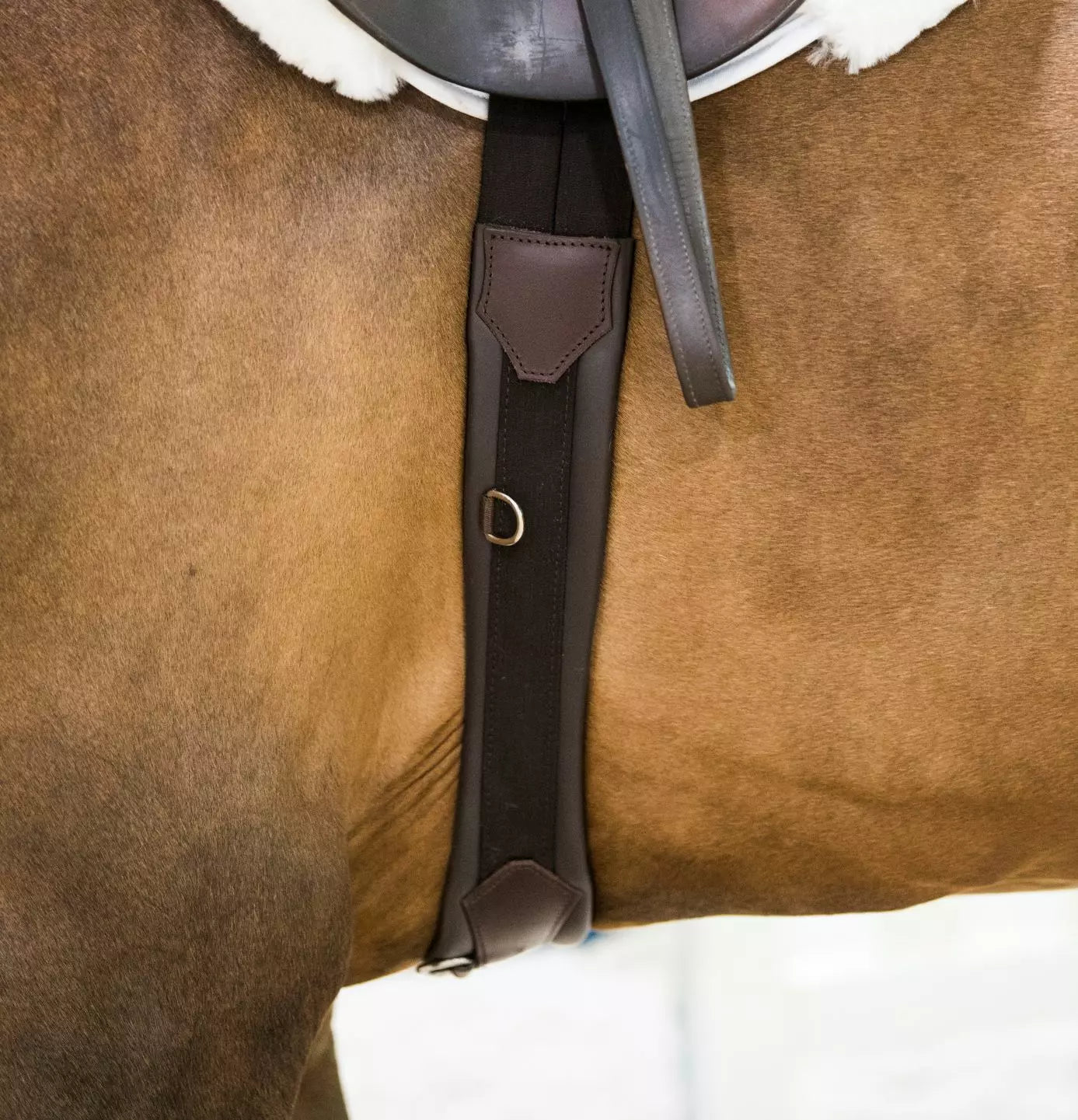 Jumper Girth Dark Brown with Double Ended Elastic 44"