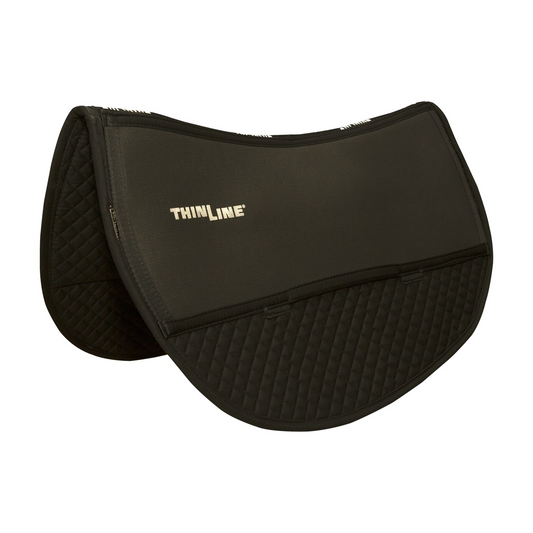 Endurance Rounded Cotton Liner Saddle Pad Black