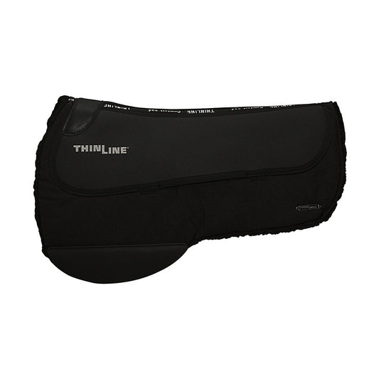 Countour Western Ranch Round Skirt Saddle Pad Black