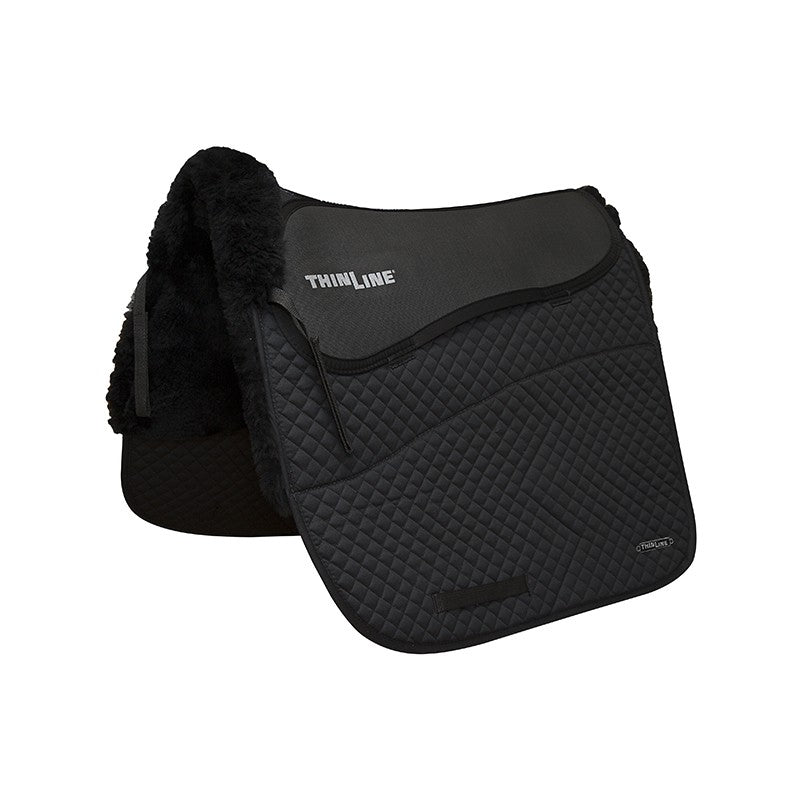 Woven Wool Dressage Square Saddle Pad Black
