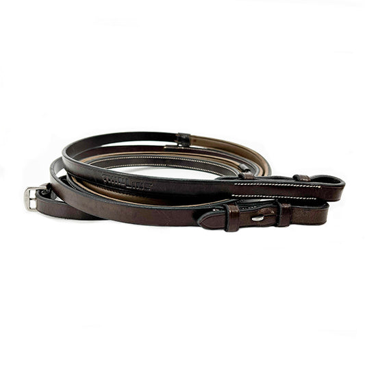 Thinline Classed Lined Reins - Brown 60"