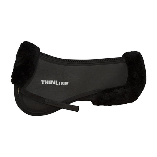 Trifecta Cotton Half Pad with Fleece Rolls Black Medium