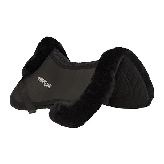 Trifecta Cotton Half Pad with Fleece Rolls Black Large