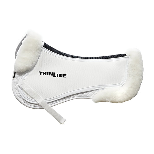 Trifecta Cotton Half Pad with Fleece Rolls White Small