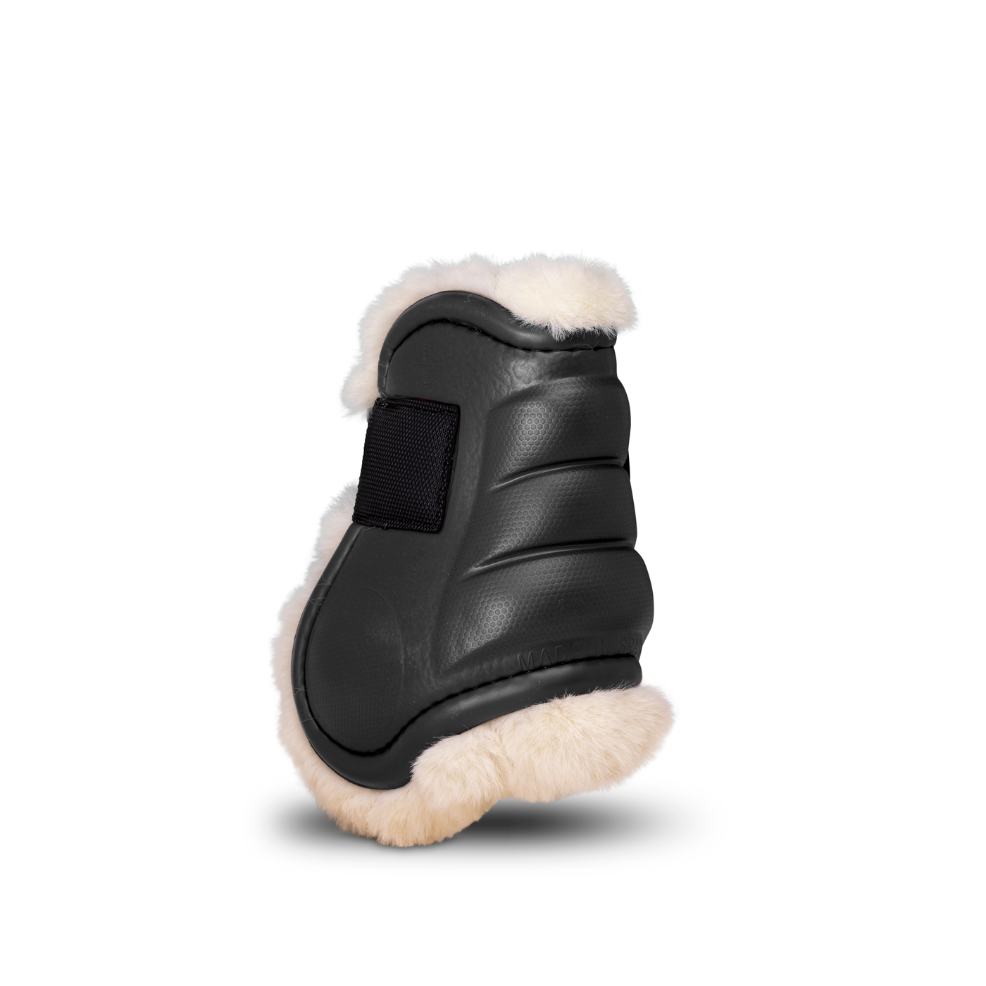 DELUXE ULTRA LIGHT FETLOCK BOOTS WITH SYNTHETIC SHEARLING BLACK