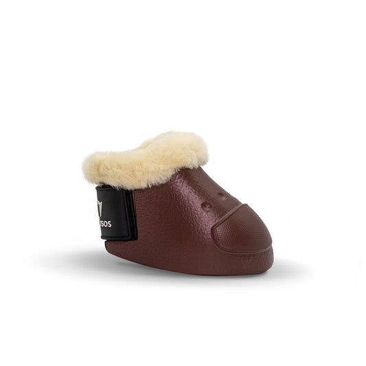 BELL BOOTS ROYAL SYNTHETIC SHEARLING BROWN LARGE