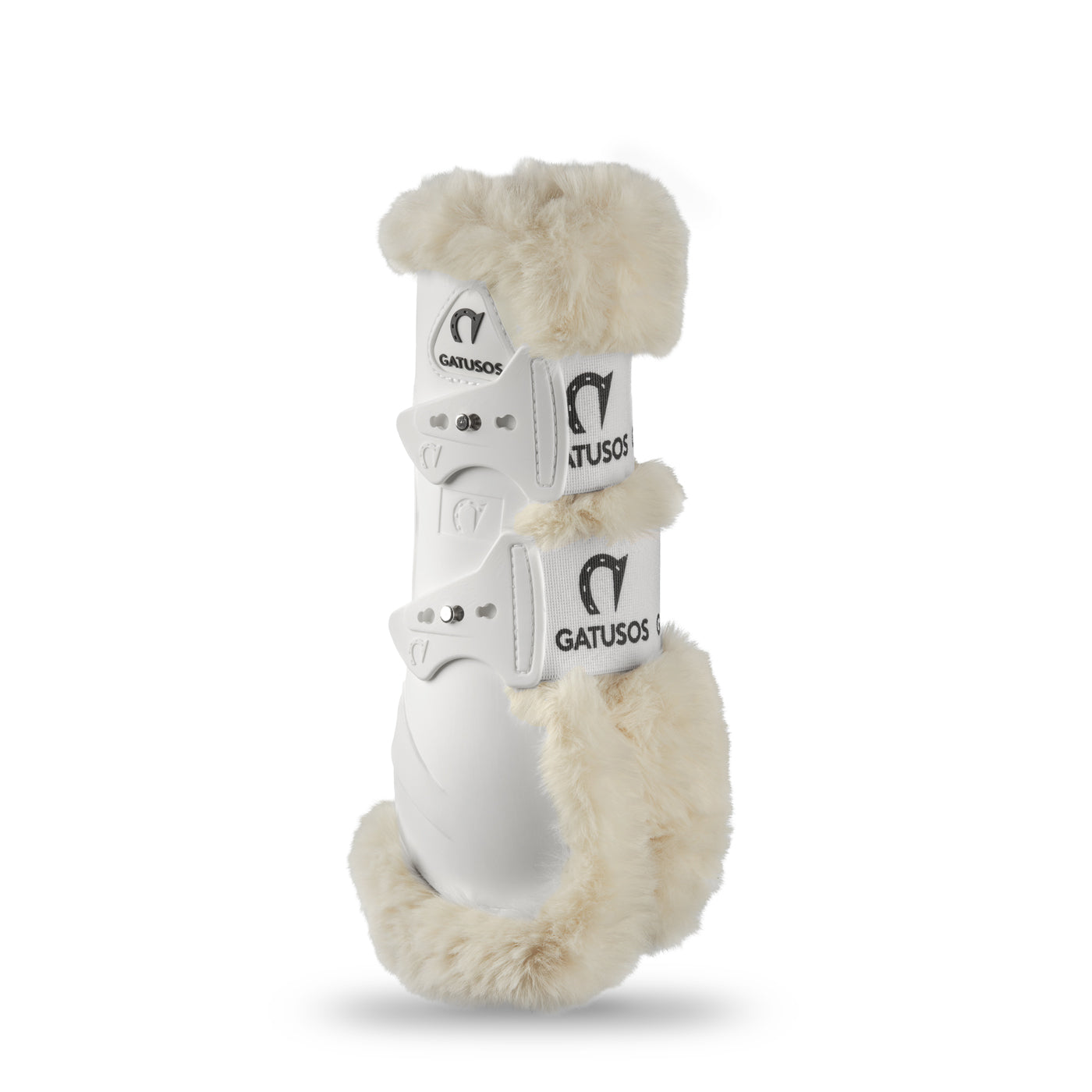 FRONT PROTECTION GENUINS BOOTS WITH SHEARLING WHITE