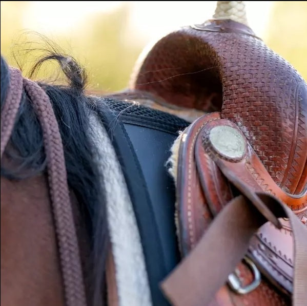 Perfect Fit Western Half Pad Black