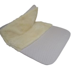 Woven Wool Dressage Square Saddle Pad White