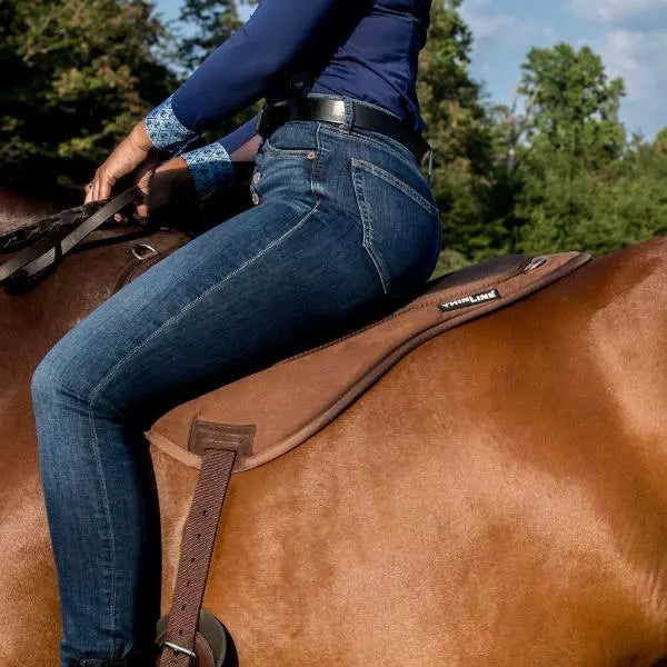 Comfort Plus Bareback Pad Dark Brown with Girth