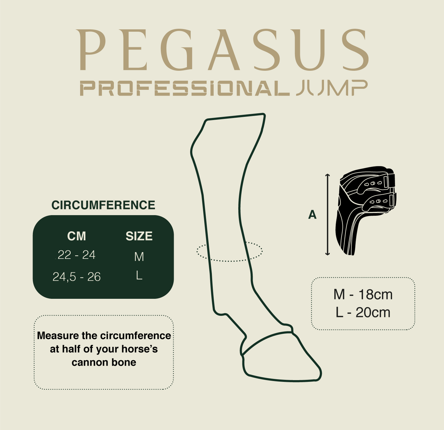 PEGASUS PROFESSIONAL JUMP FETLOCK BOOTS BLACK M