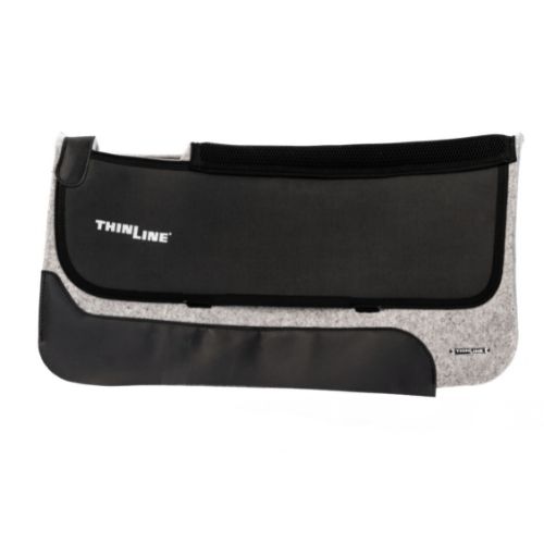 Square Premium Pro-Tech Felt Western Pad Grey Wool