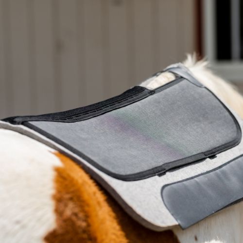 Square Premium Pro-Tech Felt Western Pad Grey Wool